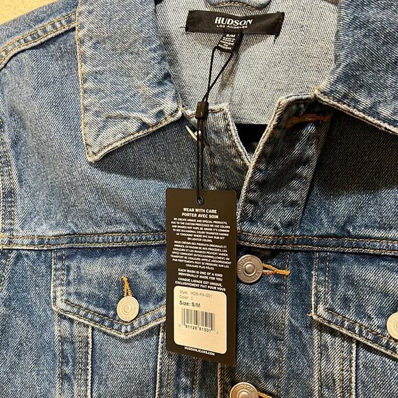 Hudson Jeans Trucker Denim Jacket Size 1X - Picture 4 of 8